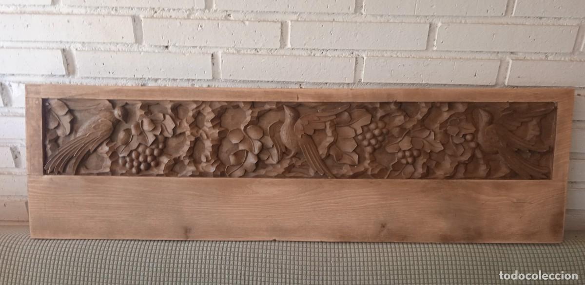 Arte: Antigua tabla tallada. - Foto 1