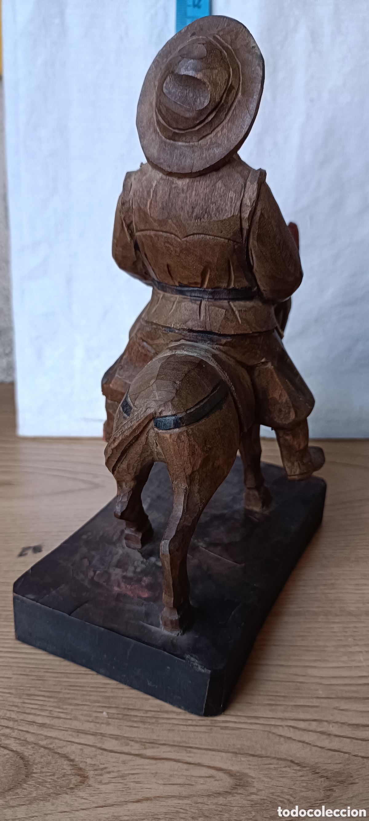 Arte: Sancho con burro, madera - Foto 5