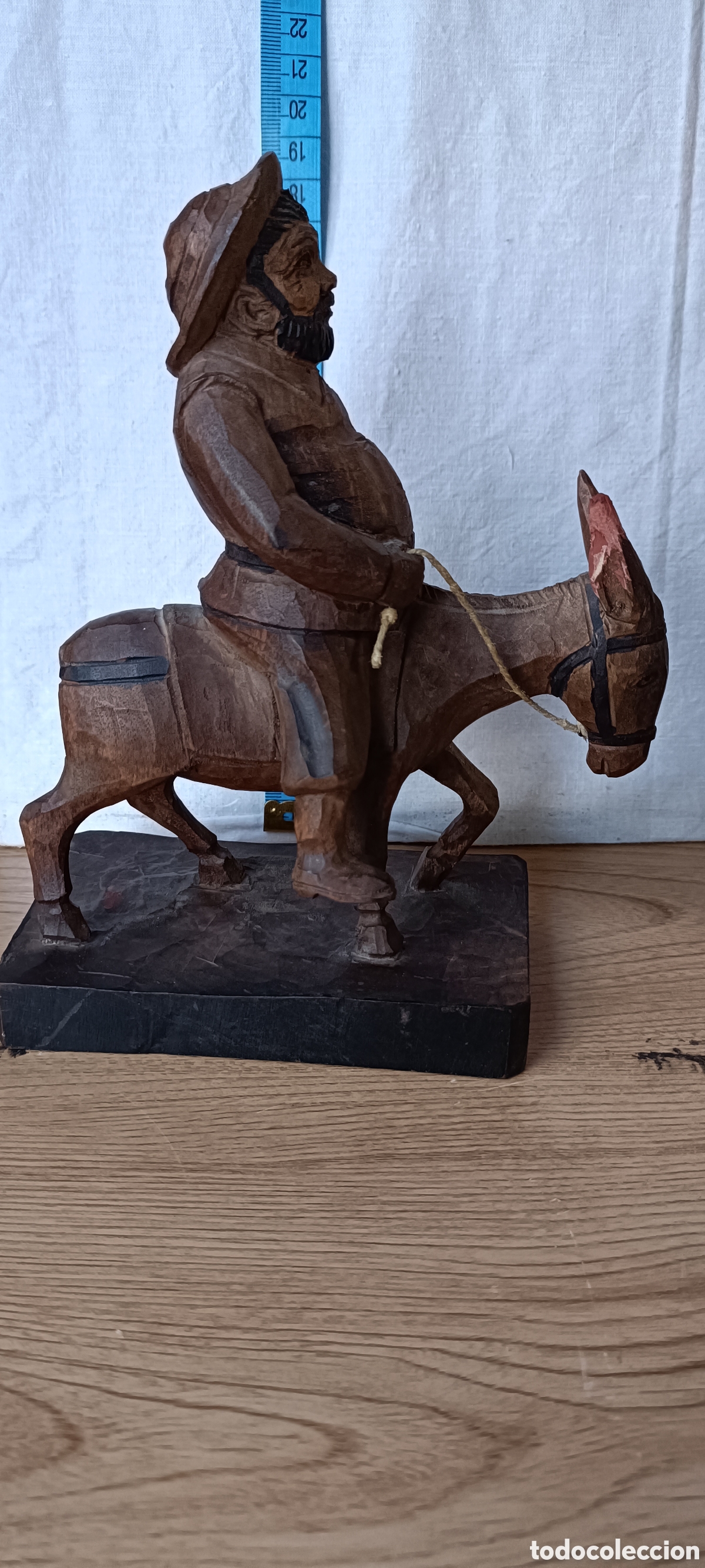 Arte: Sancho con burro, madera - Foto 6