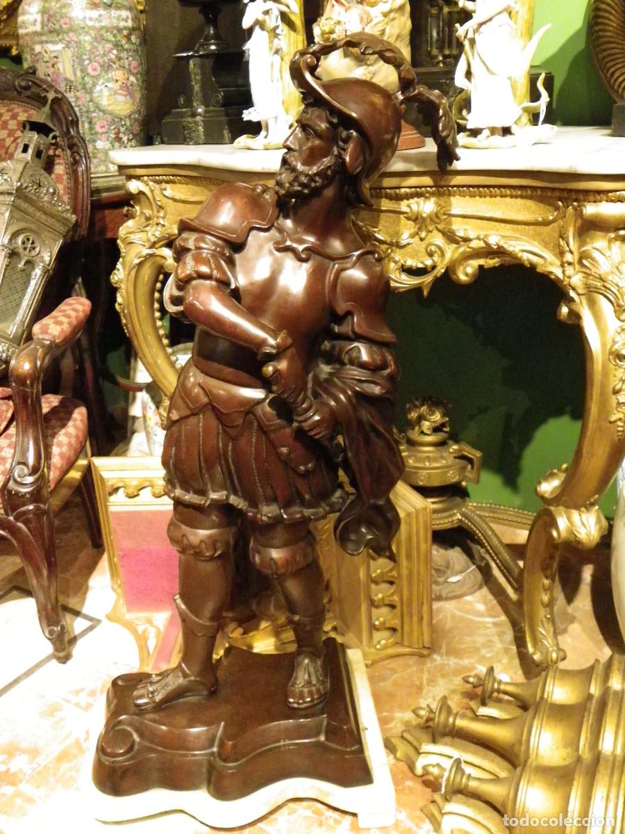 Arte: gran bronce guerrero antiguo - Foto 2