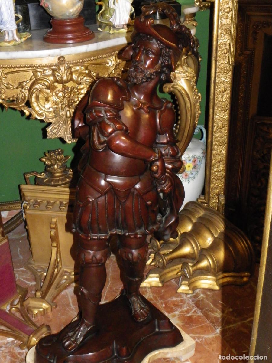 Arte: gran bronce guerrero antiguo - Foto 3