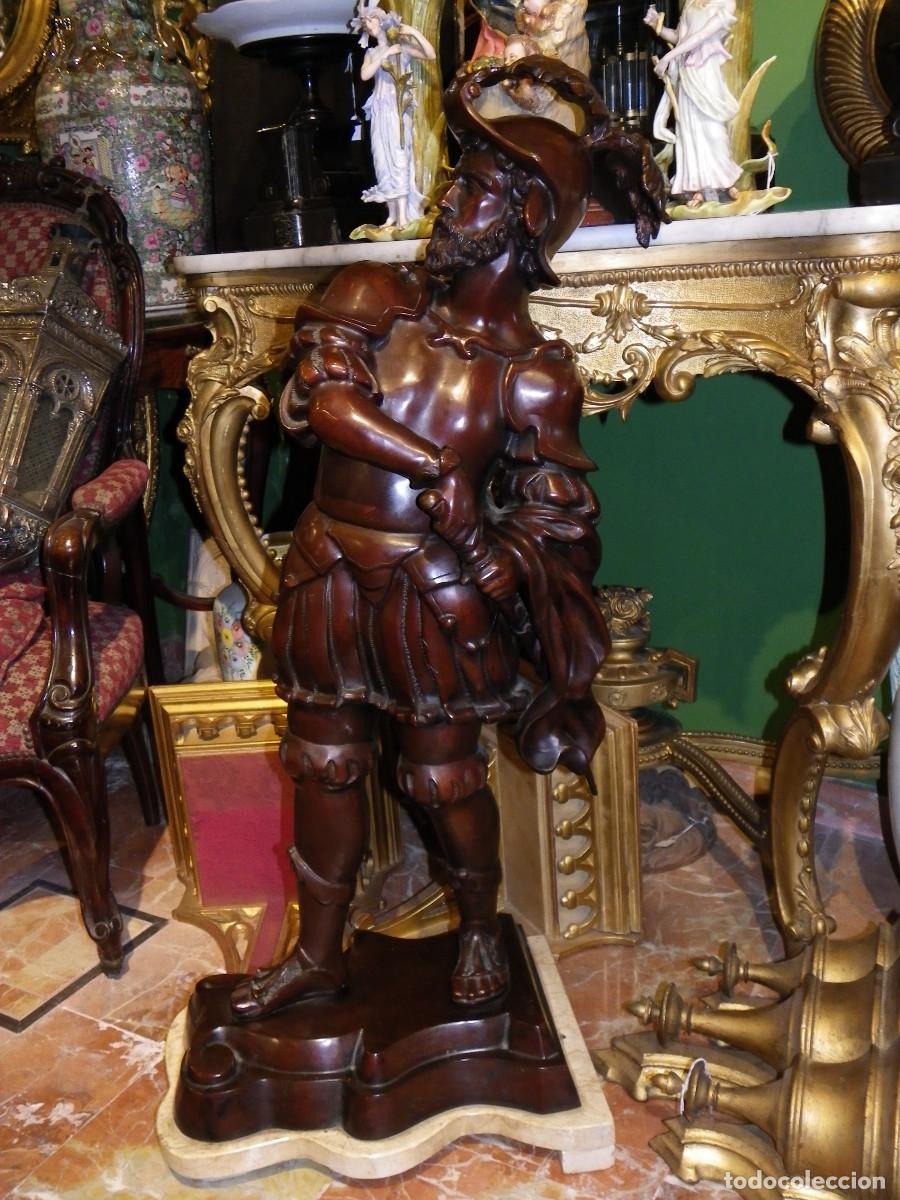 Arte: gran bronce guerrero antiguo - Foto 4