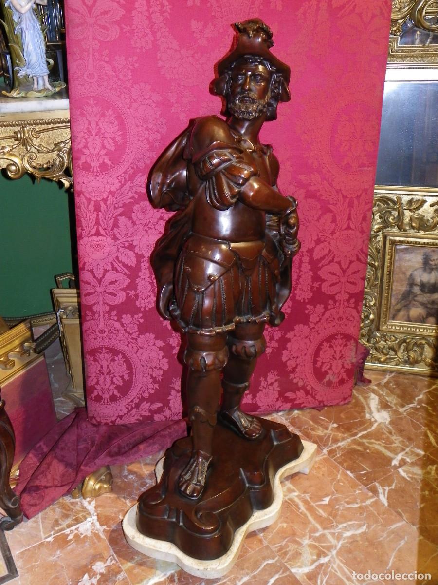 Arte: gran bronce guerrero antiguo - Foto 6