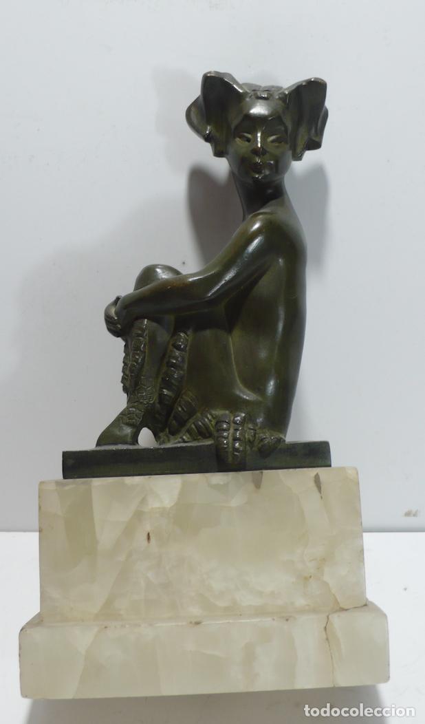 Arte: ESCULTURA DE MUJER EN BRONCE - Foto 1
