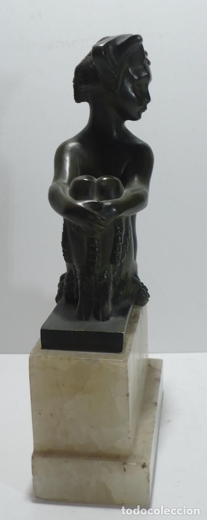 Arte: ESCULTURA DE MUJER EN BRONCE - Foto 2