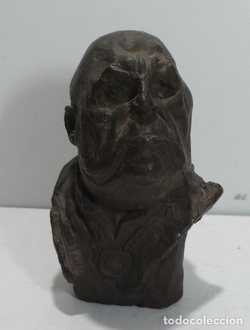Arte: CABEZA DE BRONCE DE CABALLERO - Foto 1