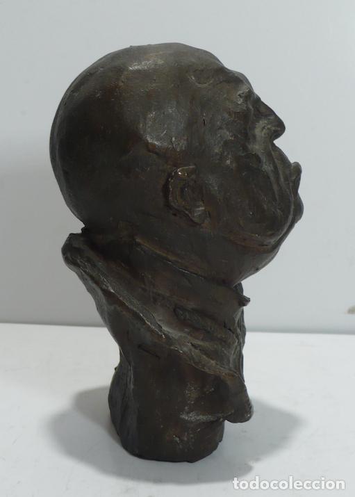Arte: CABEZA DE BRONCE DE CABALLERO - Foto 3