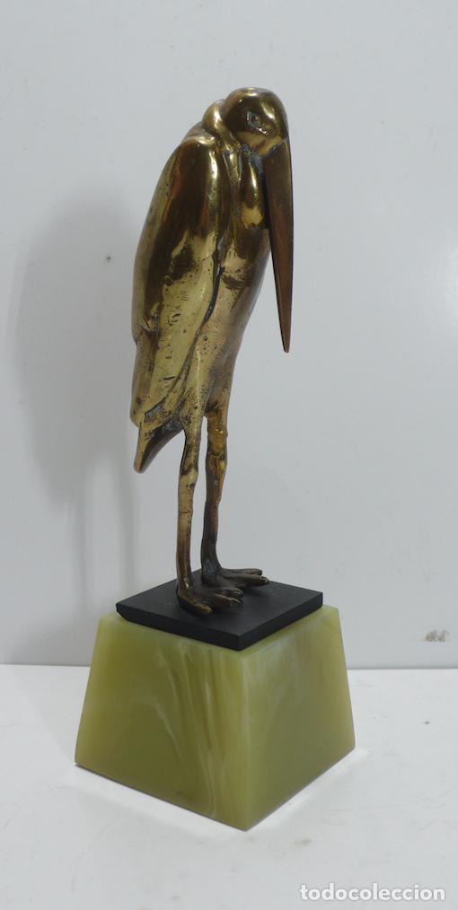 Arte: FANTASTICO MARABU EN BRONCE - Foto 2