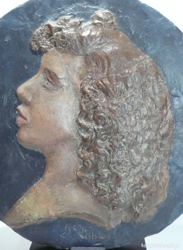 Arte: ROLEO EN ARCILLA CON CARA DE MUJER - Foto 2