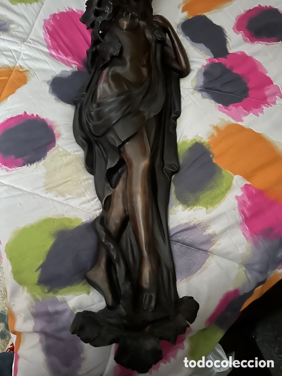 Arte: Dama en bronce en estilo modernista - Foto 2