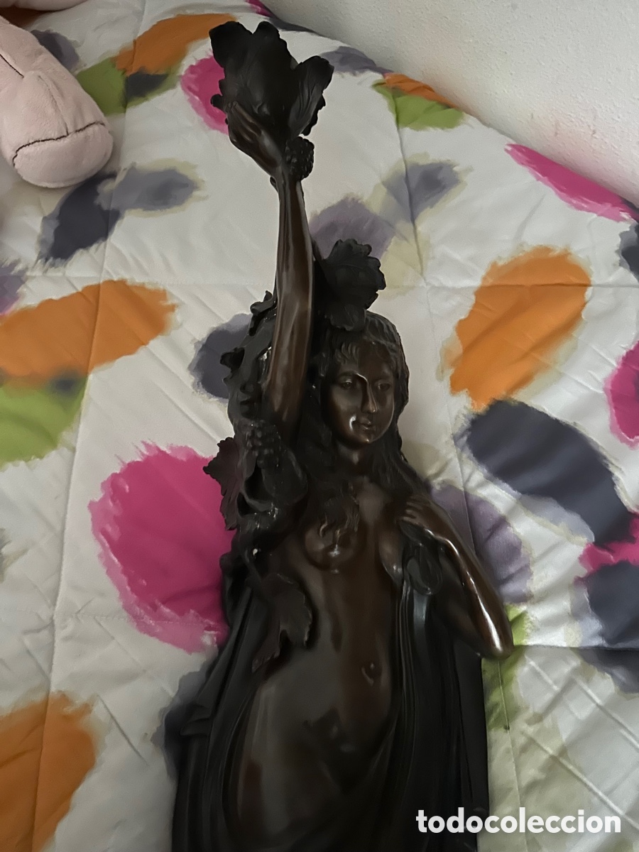 Arte: Dama en bronce en estilo modernista - Foto 3