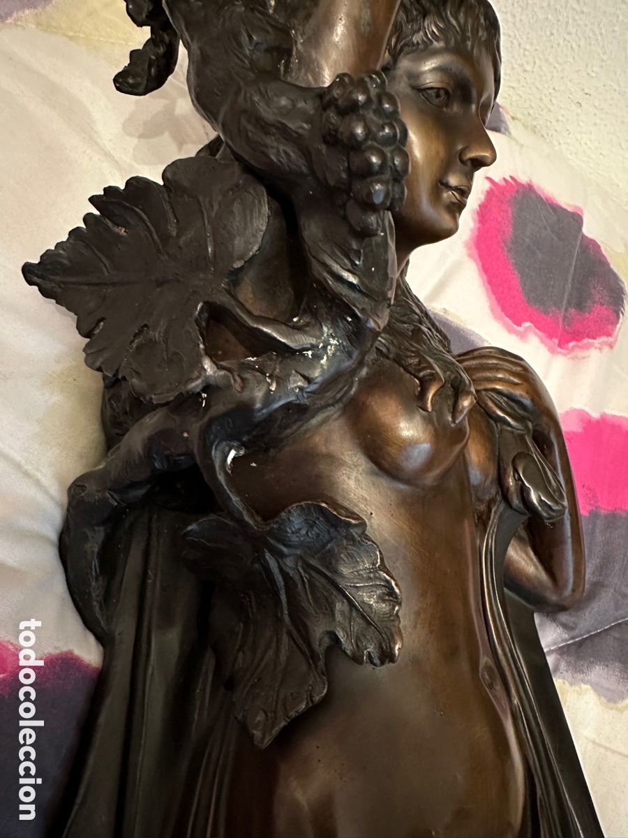 Arte: Dama en bronce en estilo modernista - Foto 10