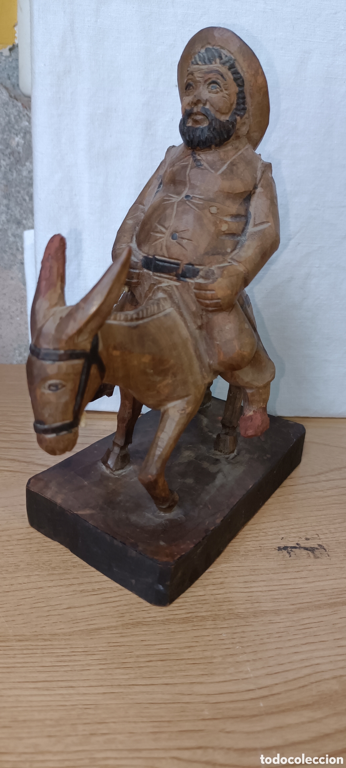 Arte: Sancho con burro, madera - Foto 7