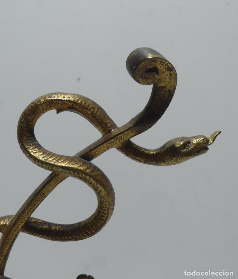 Arte: ESCULTURA EN BRONCE DE SERPIENTE - Foto 2