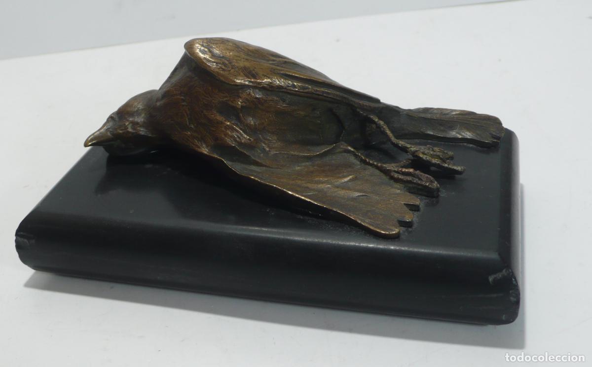 Arte: PAJARO EN BRONCE CON PEANA DE MARMOL - Foto 2