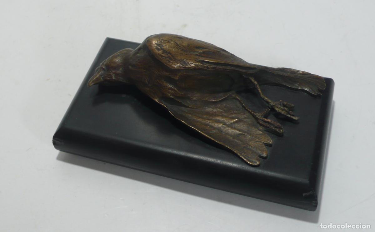 Arte: PAJARO EN BRONCE CON PEANA DE MARMOL - Foto 3