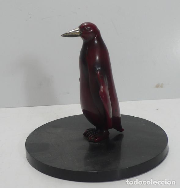 Arte: PEQUE&Ntilde;O PINGUINO EN BRONCE - Foto 1