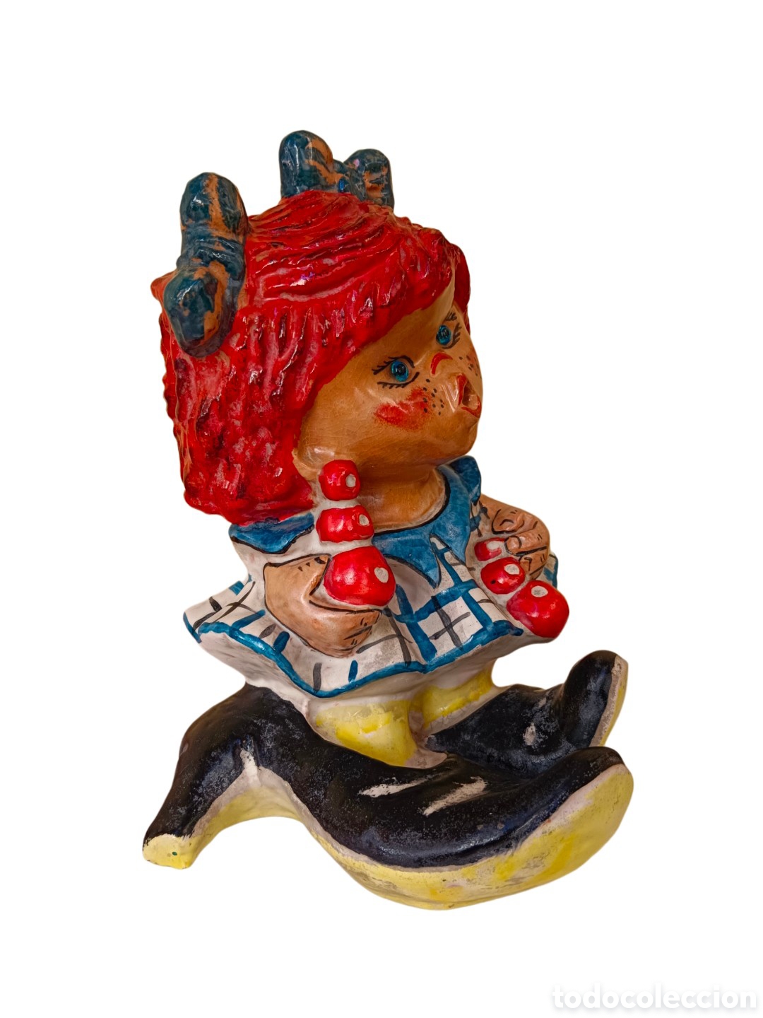 Kunst: Mar&iacute;a Luisa Campoy 1945, escultura en Terracota esmaltada, firmada