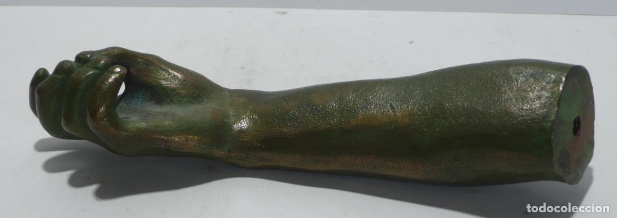 Arte: BRAZO DE BRONCE PATINADA - Foto 3