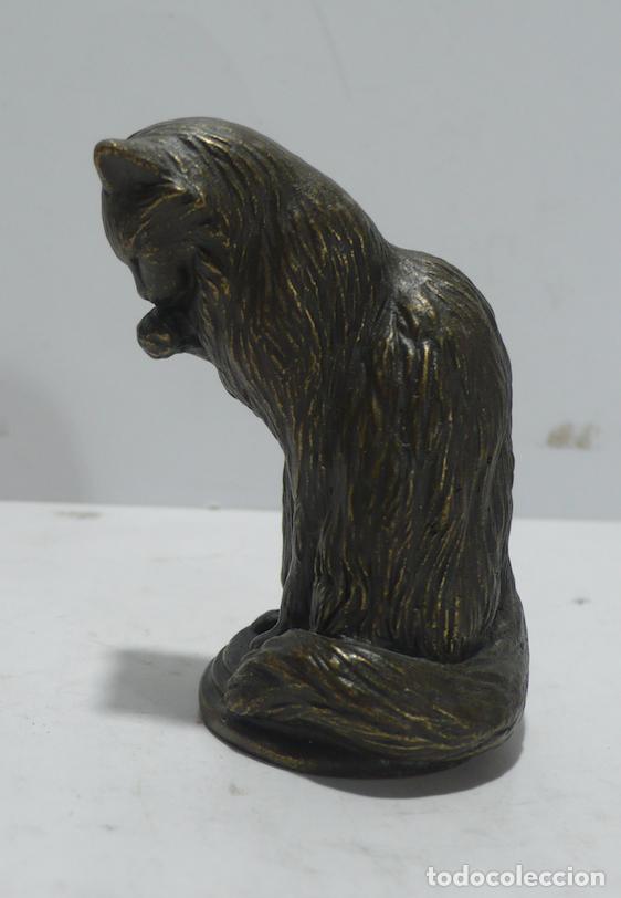 Arte: PEQUE&Ntilde;O GATO EN BRONCE - Foto 2