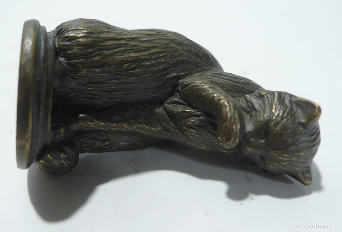 Arte: PEQUE&Ntilde;O GATO EN BRONCE - Foto 4