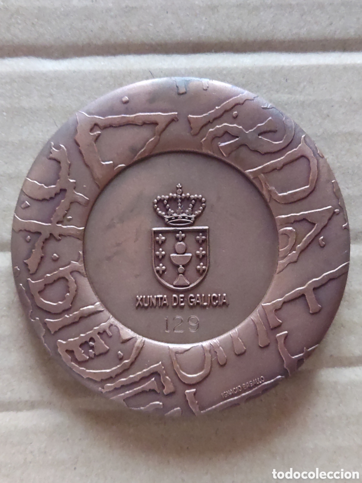 Arte: Medalla bronce de Ignacio Basallo 8 cm - Foto 2
