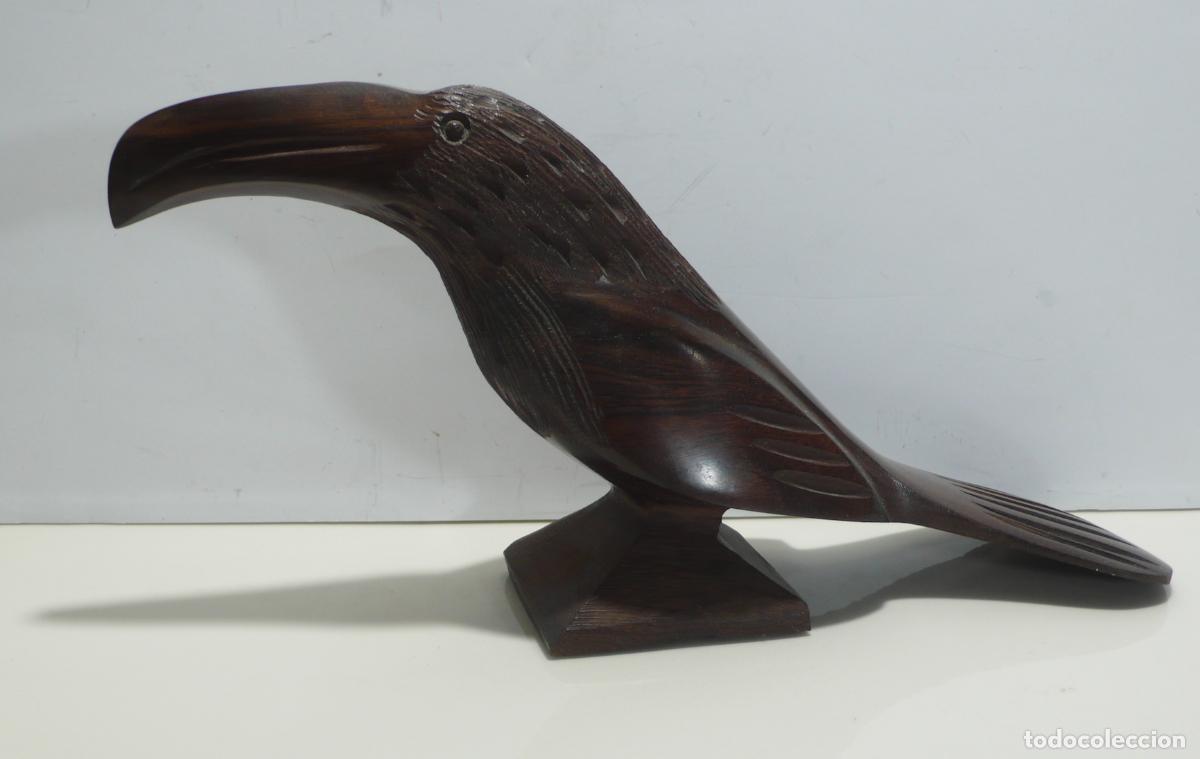 Arte: TUCAN TALLADO EN MADERA - Foto 1