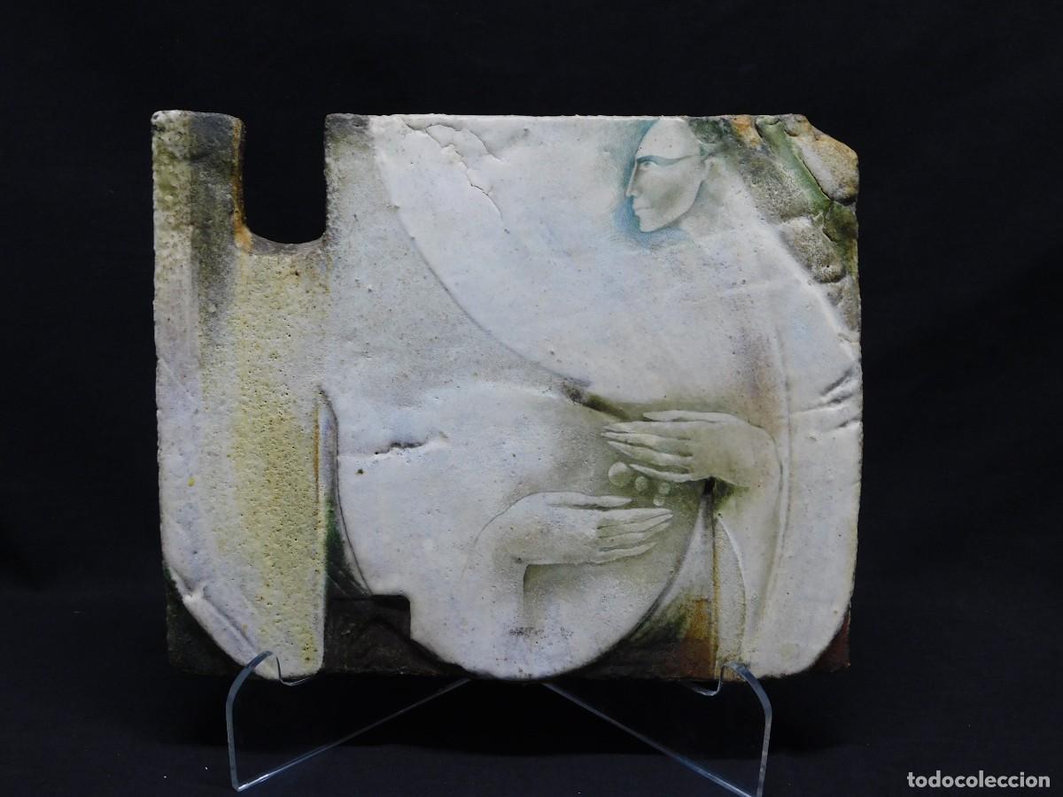 Arte: PLACA DE PIEDRA PINTADA - JOSEP BAQU&Eacute;S - Foto 1