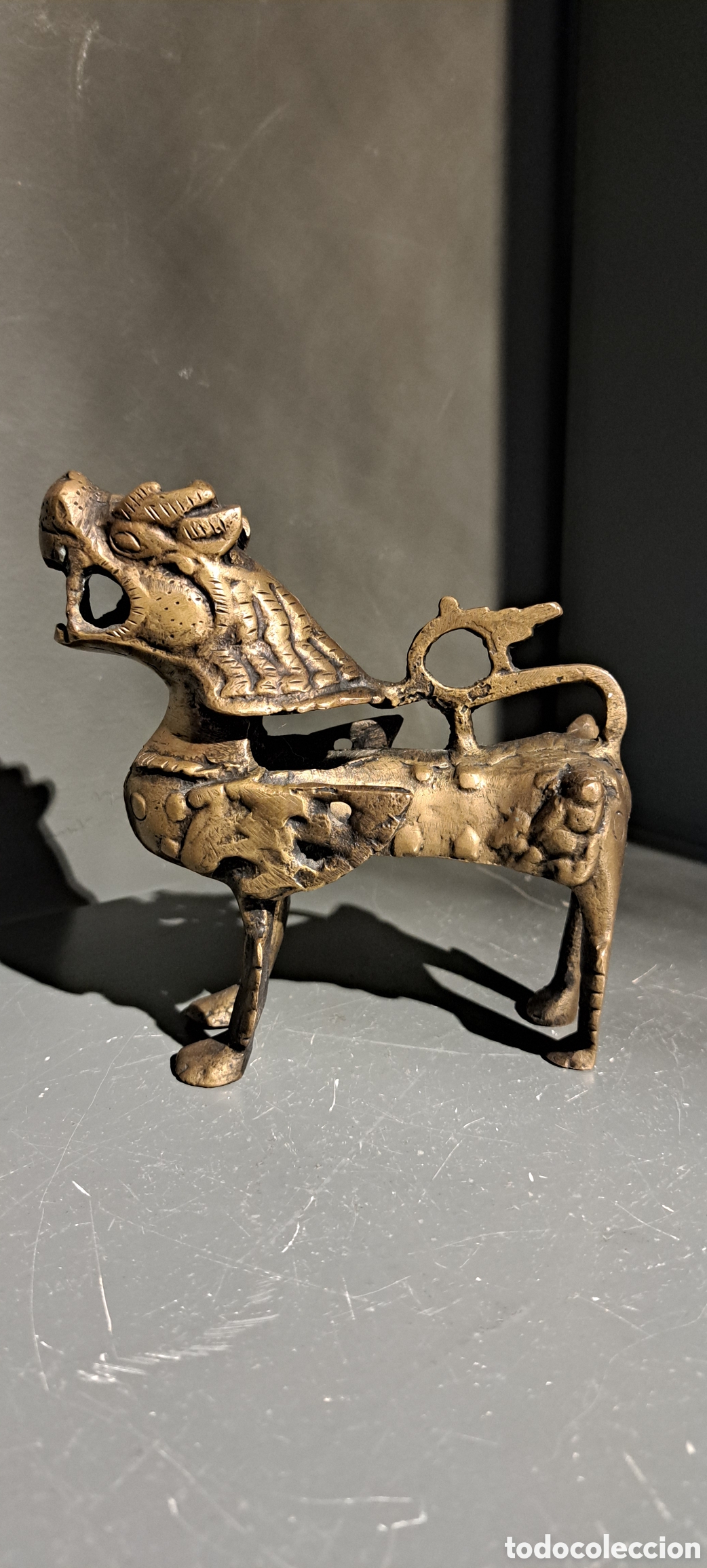 Arte: Perro Foo antiguo bronce - Foto 4