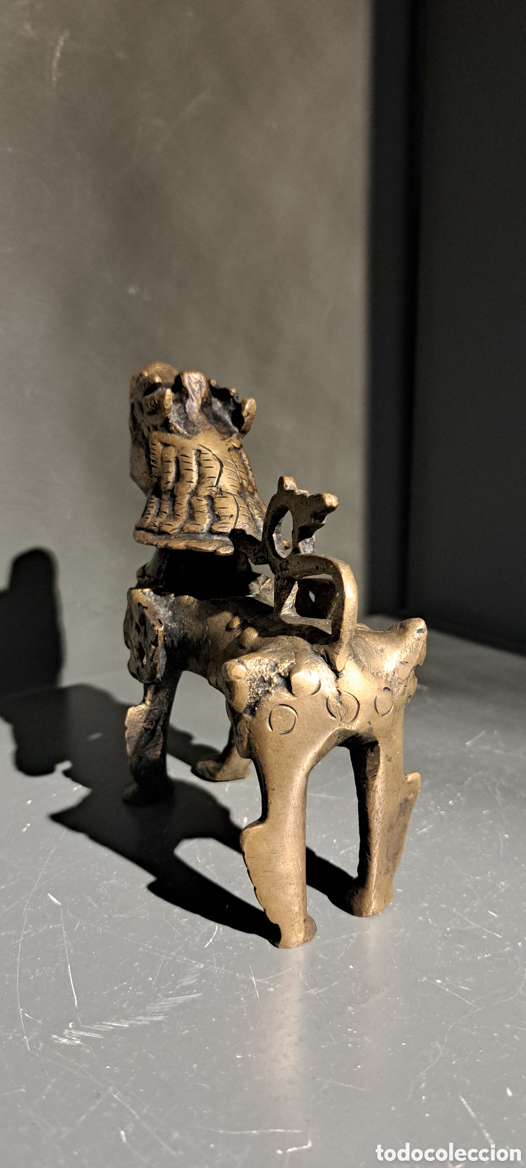 Arte: Perro Foo antiguo bronce - Foto 5