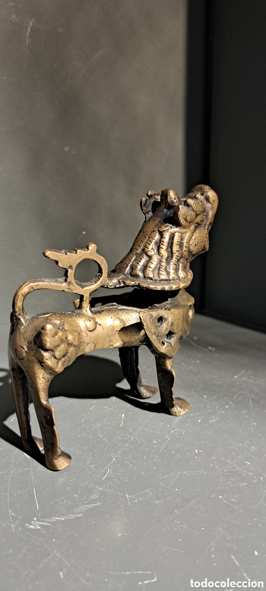 Arte: Perro Foo antiguo bronce - Foto 6