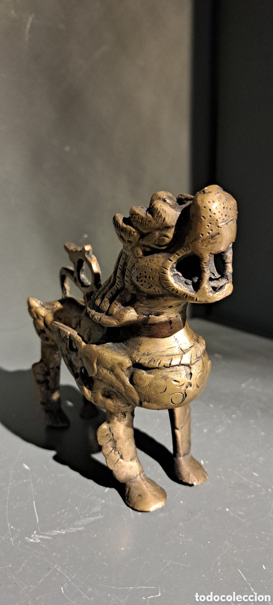 Arte: Perro Foo antiguo bronce - Foto 7