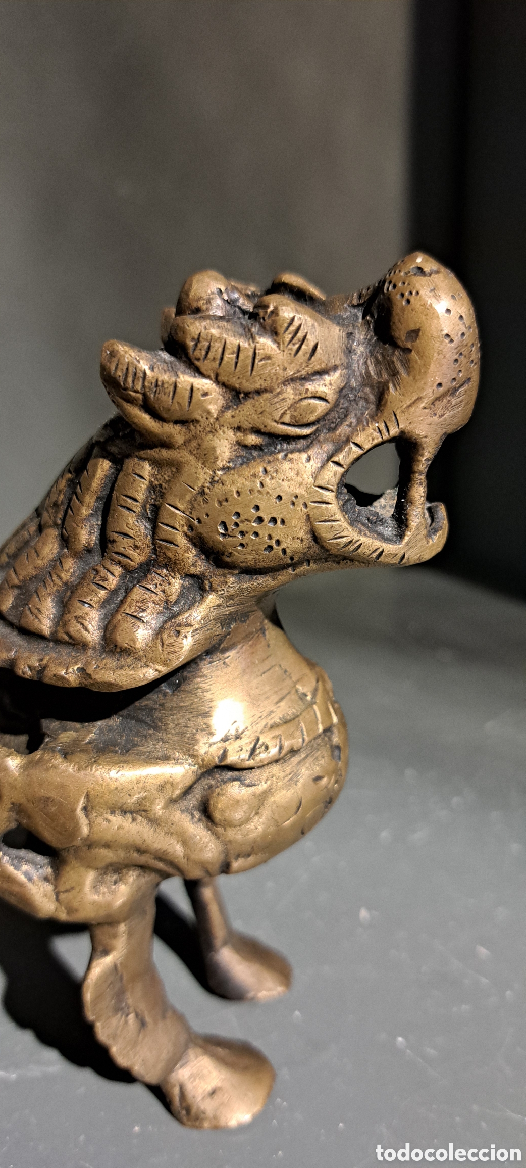 Arte: Perro Foo antiguo bronce - Foto 2