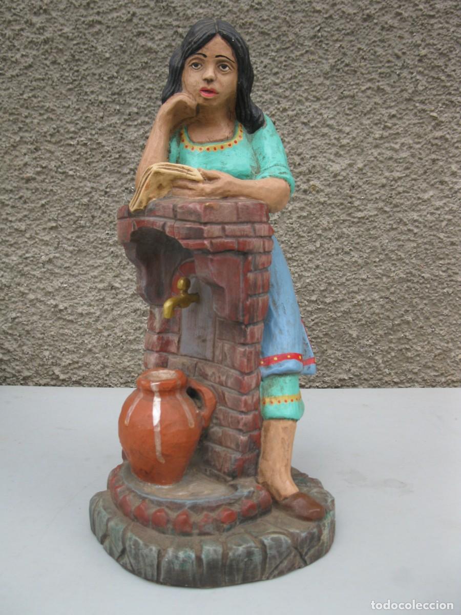 Arte: FIGURA DE MADERA POLICROMADA. - Foto 1