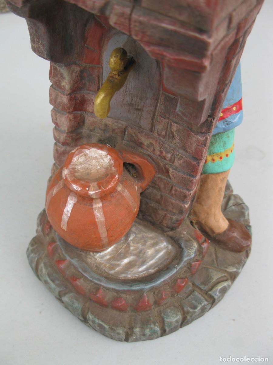 Arte: FIGURA DE MADERA POLICROMADA. - Foto 4
