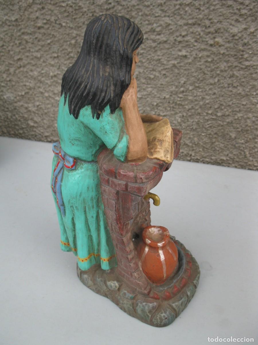 Arte: FIGURA DE MADERA POLICROMADA. - Foto 7