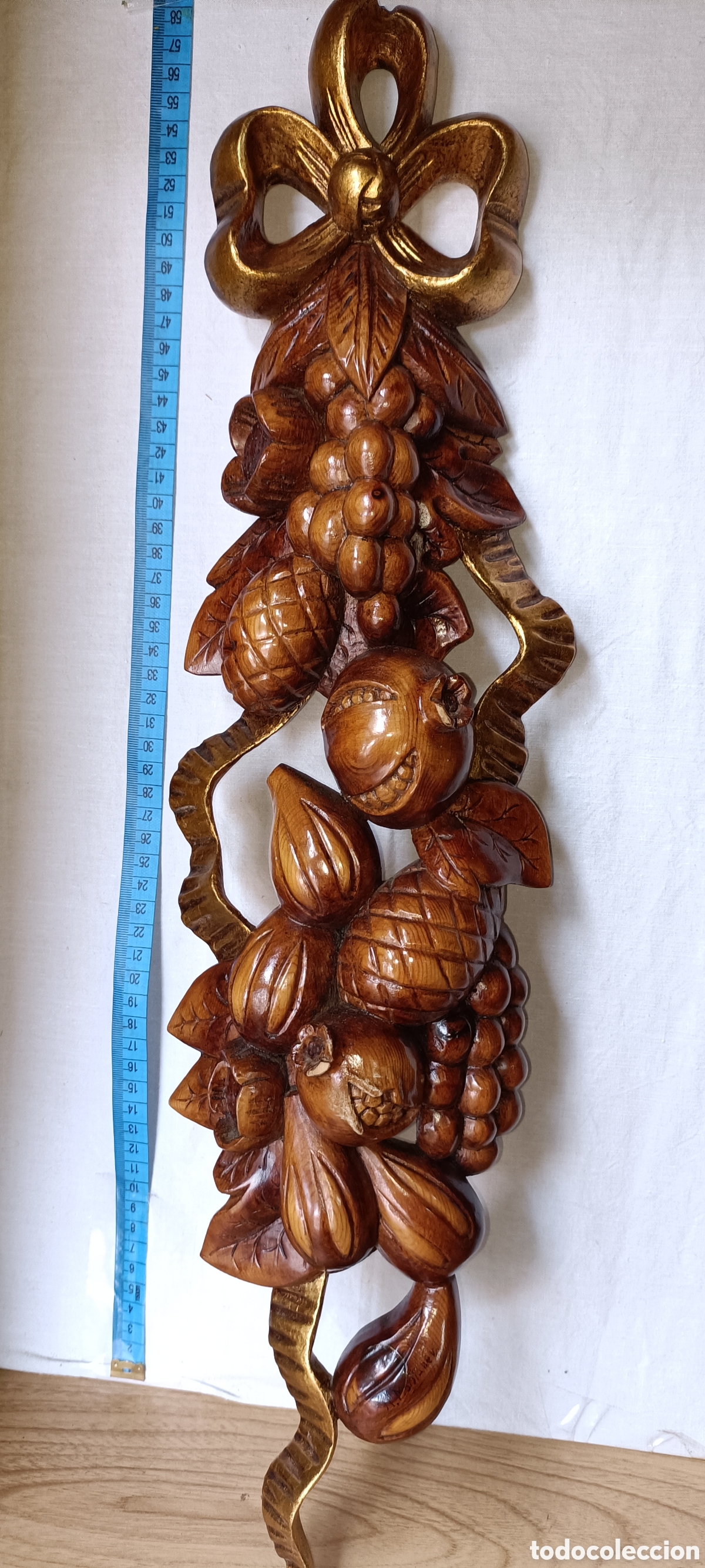 Arte: Guirnalda madera policromada - Foto 2