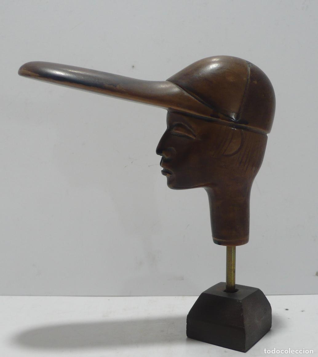 Arte: TALLA EN MADERA DE HOMBRE - Foto 1
