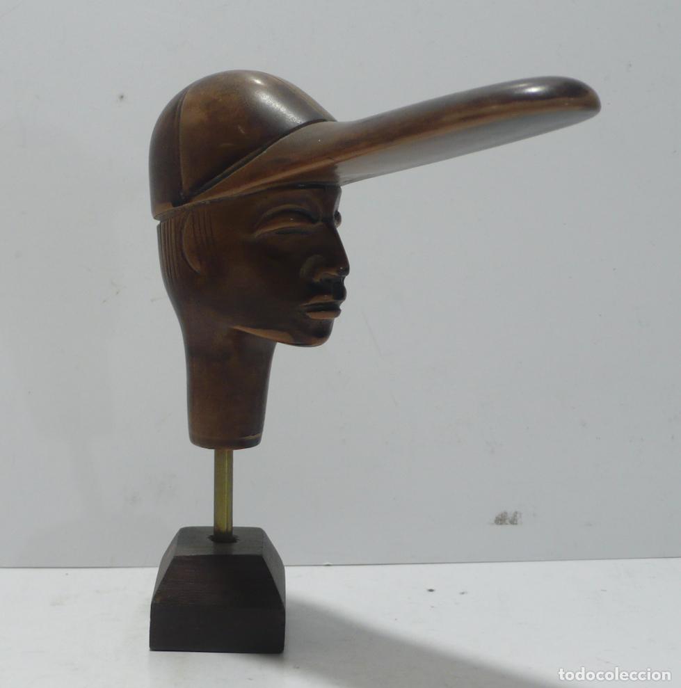 Arte: TALLA EN MADERA DE HOMBRE - Foto 2