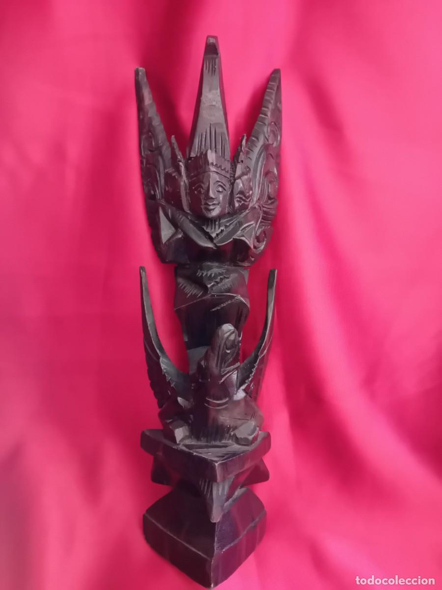 Arte: Dios Garuda Tailandia, tallada en madera - Foto 1