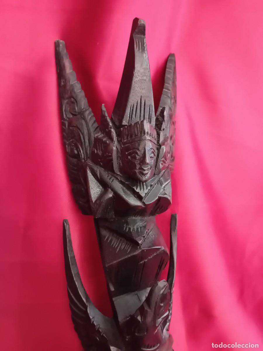 Arte: Dios Garuda Tailandia, tallada en madera - Foto 3