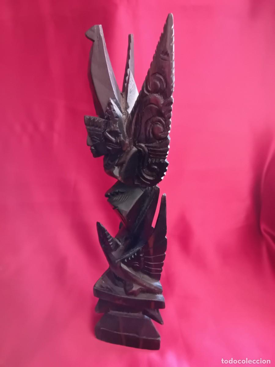 Arte: Dios Garuda Tailandia, tallada en madera - Foto 7
