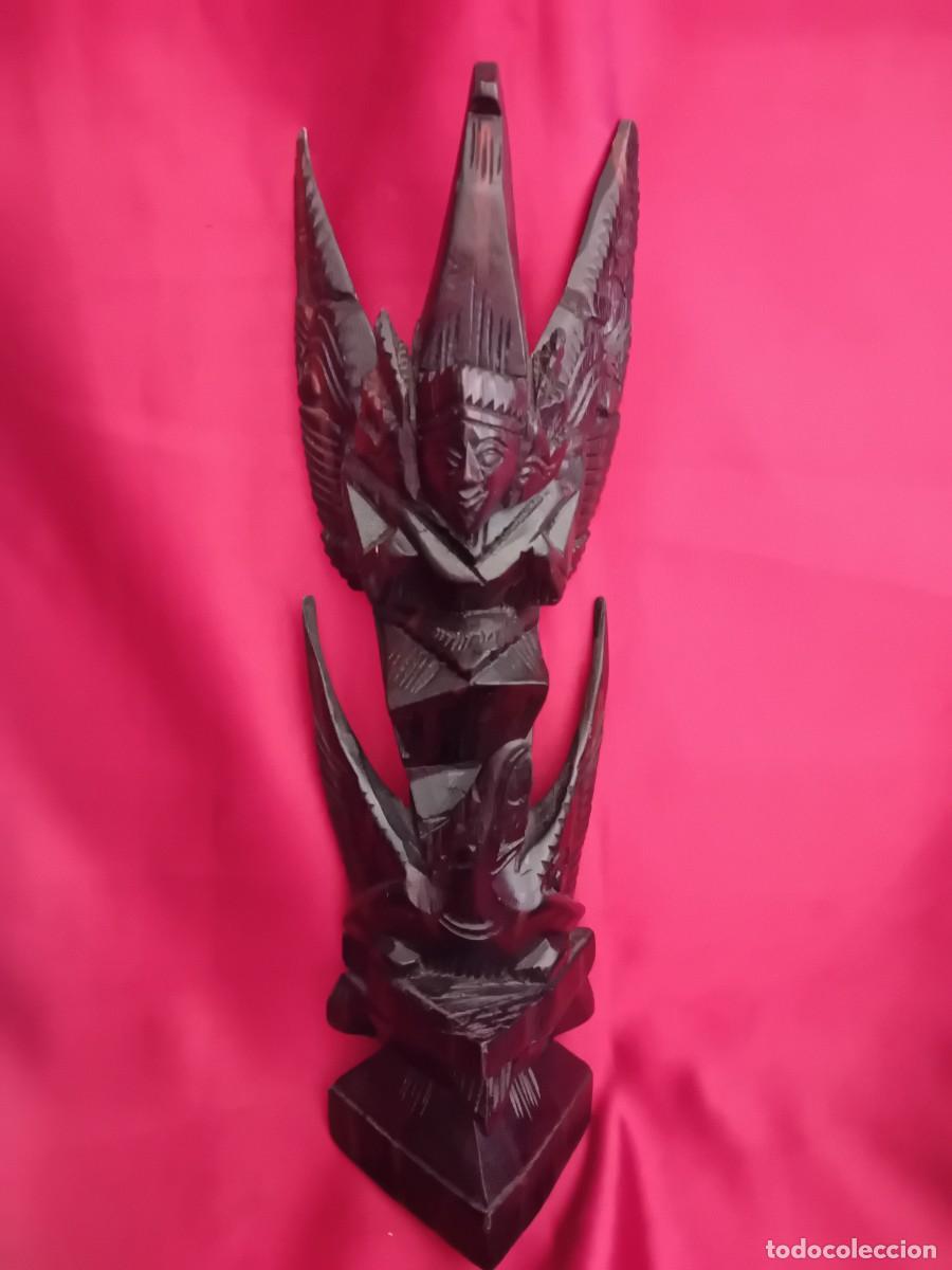 Arte: Dios Garuda Tailandia, tallada en madera - Foto 1