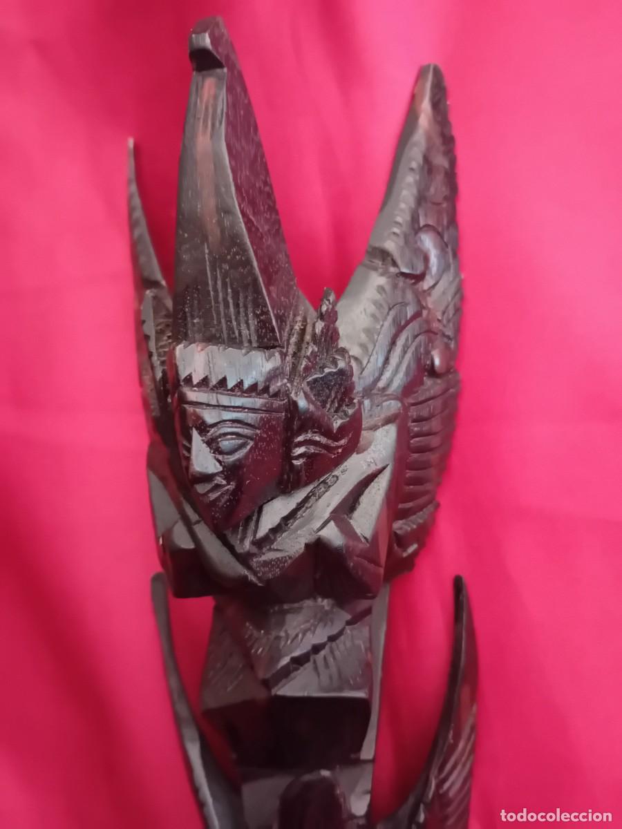 Arte: Dios Garuda Tailandia, tallada en madera - Foto 2