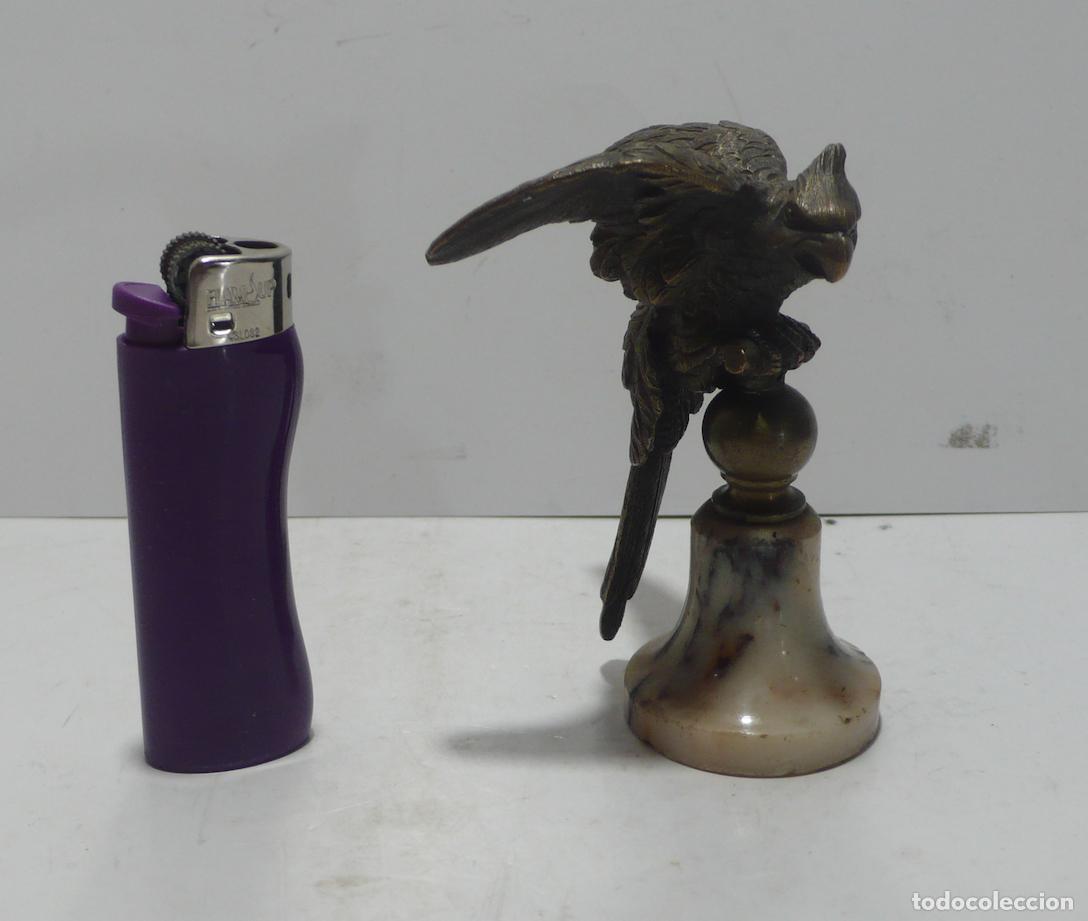 Arte: PEQUE&Ntilde;O LORO EN BRONCE - Foto 1