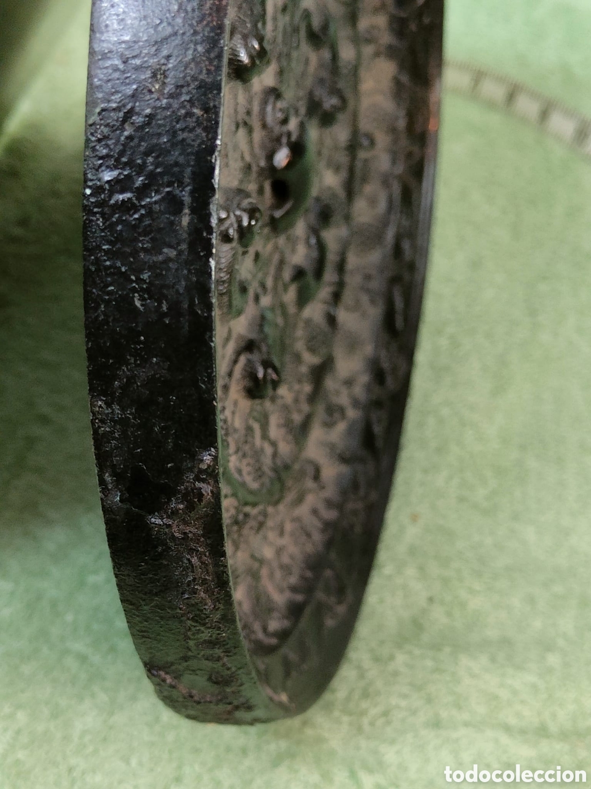 Arte: Espejo chino de bronce - Foto 4