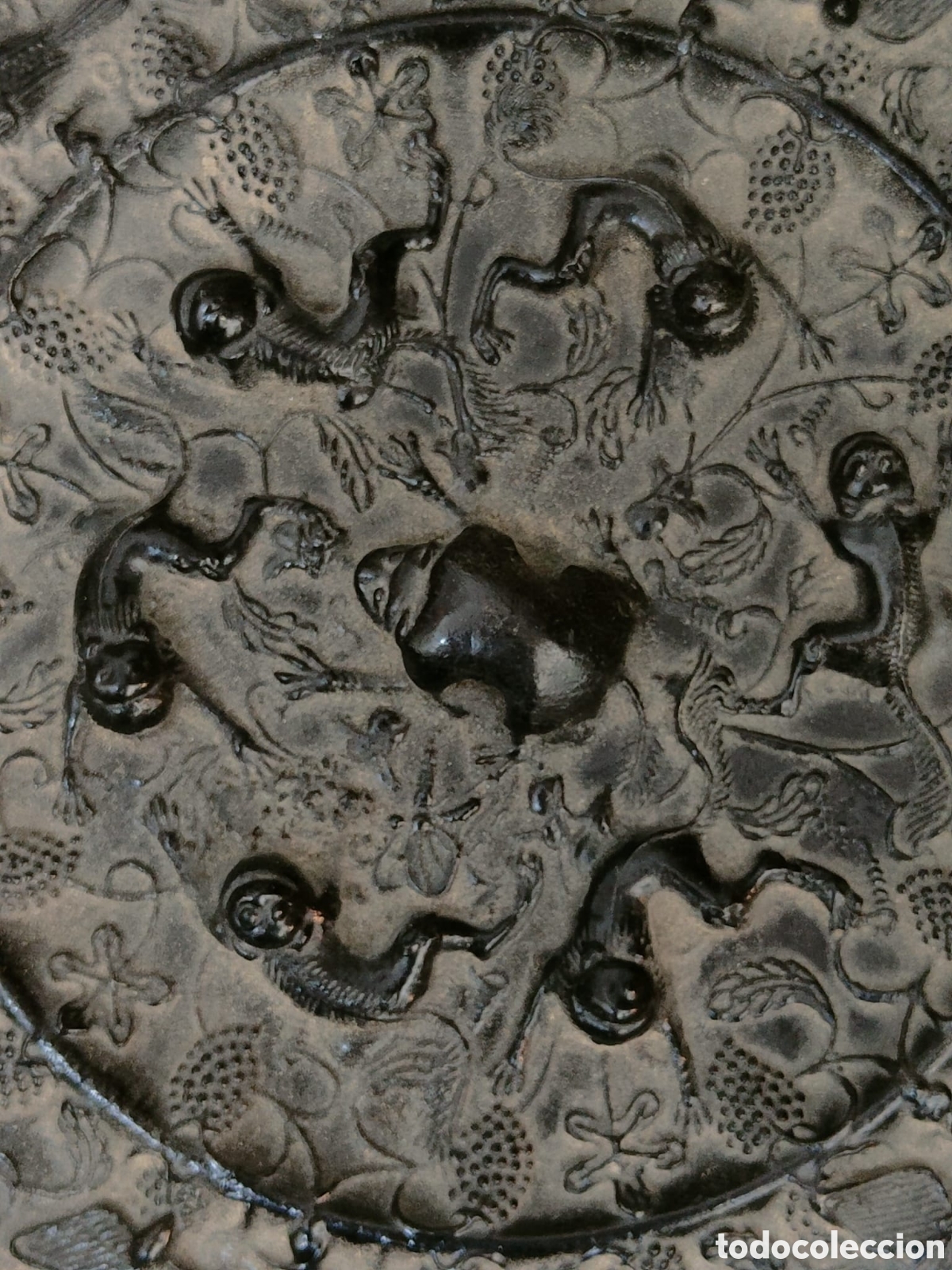 Arte: Espejo chino de bronce - Foto 5