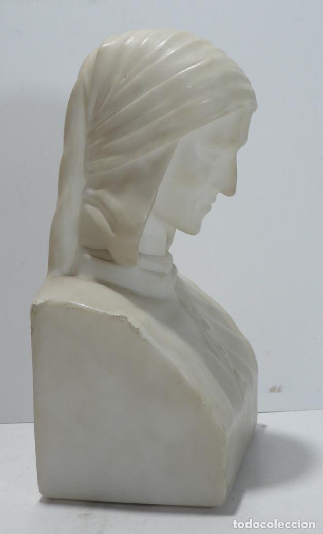 Arte: BUSTO DE MUJER EN ALABASTRO - Foto 2