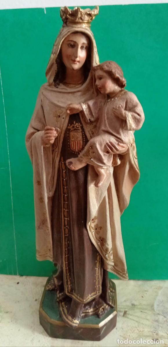 Arte: VIRGEN DEL CARMEN POLICROMADA - Foto 1