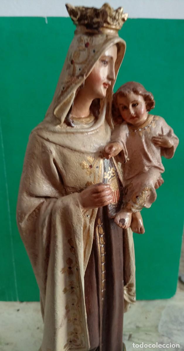 Arte: VIRGEN DEL CARMEN POLICROMADA - Foto 6
